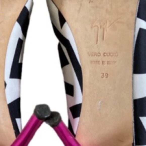 Giuseppe Zanotti Geometric 80s Inspired Retro Peep Toe Pumps Heels - Picture 6 of 10